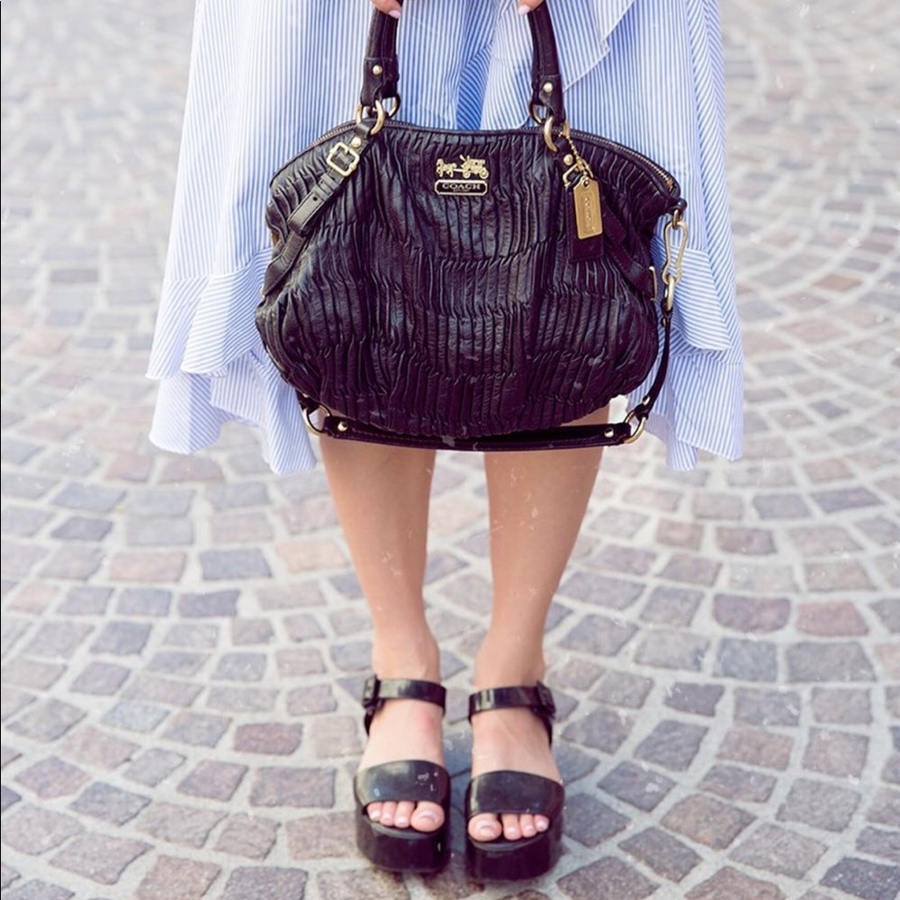 Coach Madison Gathered Leather Purse